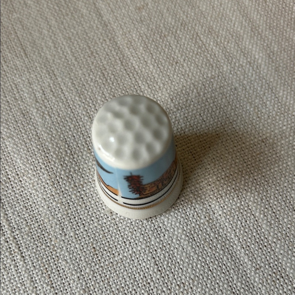 New Mexico Ceramic Thimble with Bird Design - Picture 7 of 10